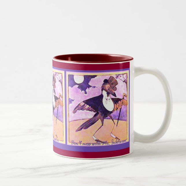 2 Couleurs Le merle chante la tasse de Brew de matin (Droit)