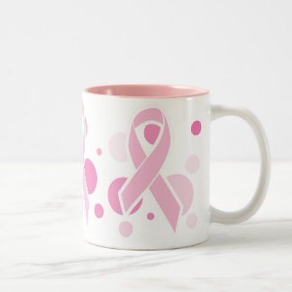 2 Couleurs Le rose pointille la tasse de café