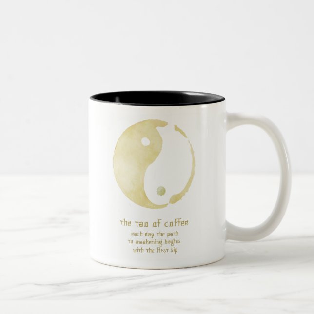 2 Couleurs le tao de tasse de café (Droit)
