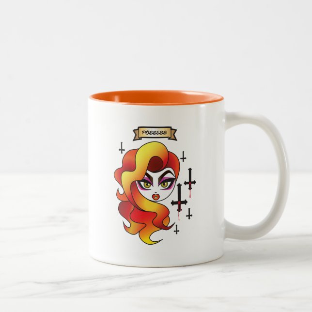 2 Couleurs Le vaudou "possèdent" tasse (Droit)