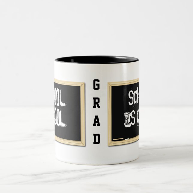 2 Couleurs L'école est tasse fraîche (Centre)