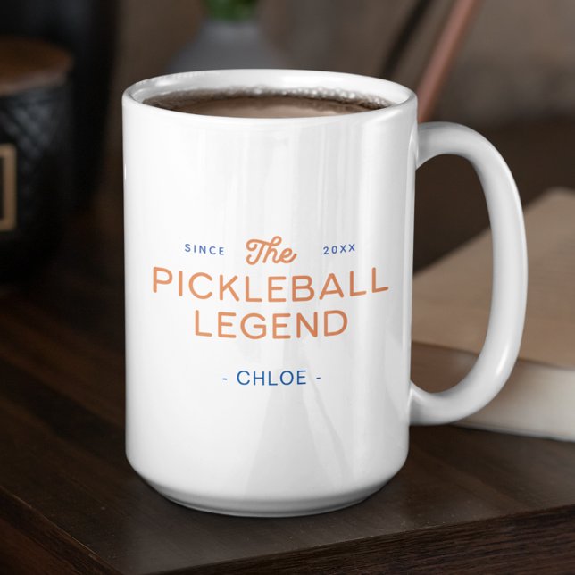 2 Couleurs Légendaire Tasse Personnalisée de Pickleball Moder (Créateur téléchargé)