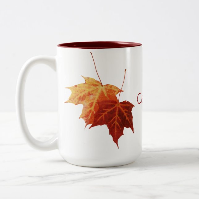 2 Couleurs L'érable laisse la tasse du Canada (Gauche)