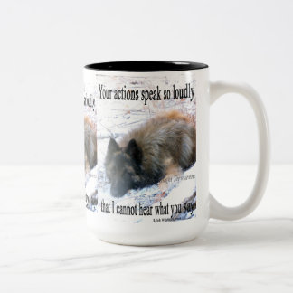 2 Couleurs Les actions parlent fort la tasse de Tervuren