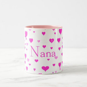 2 Couleurs Les coeurs de Nana autour de moi tasse