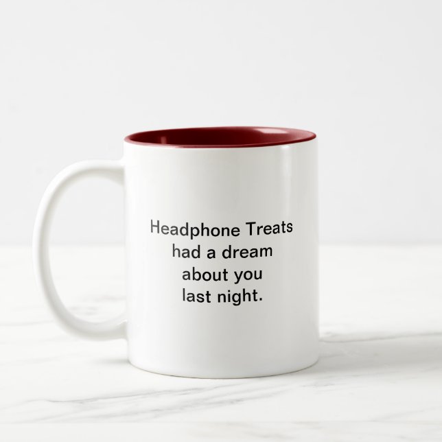 2 Couleurs Les festins d'écouteur ont eu un rêveur… Tasse (Gauche)