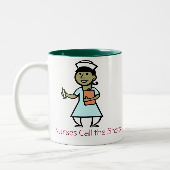 2 Couleurs Les infirmières appellent la tasse de tirs ! (Gauche)