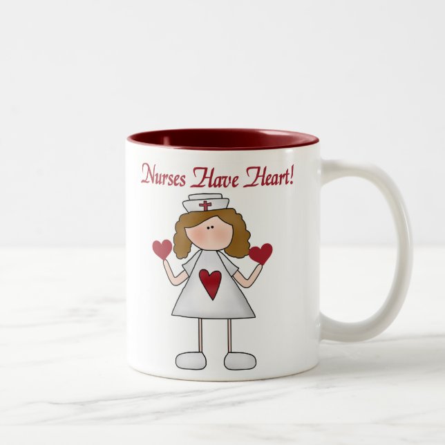 2 Couleurs Les infirmières ont la tasse de coeur (Droit)