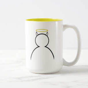 2 Couleurs Les klaxons gardent mon halo vers le haut de tasse