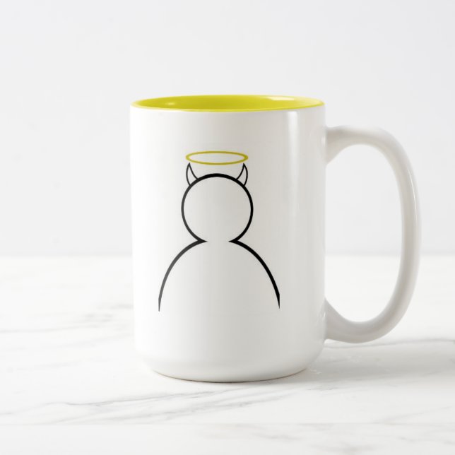 2 Couleurs Les klaxons gardent mon halo vers le haut de tasse (Droit)