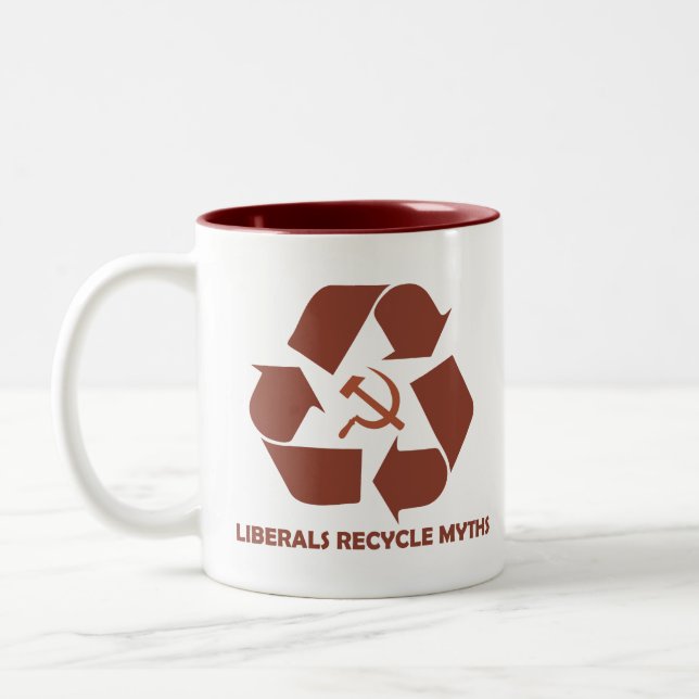 2 Couleurs Les libéraux réutilisent la tasse de mythes (Gauche)