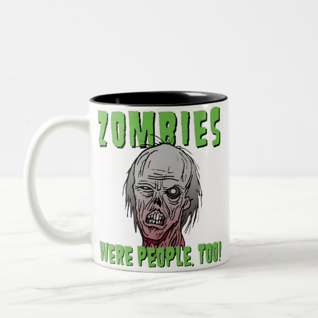 2 Couleurs Les zombis étaient les gens, trop - la tasse (Gauche)