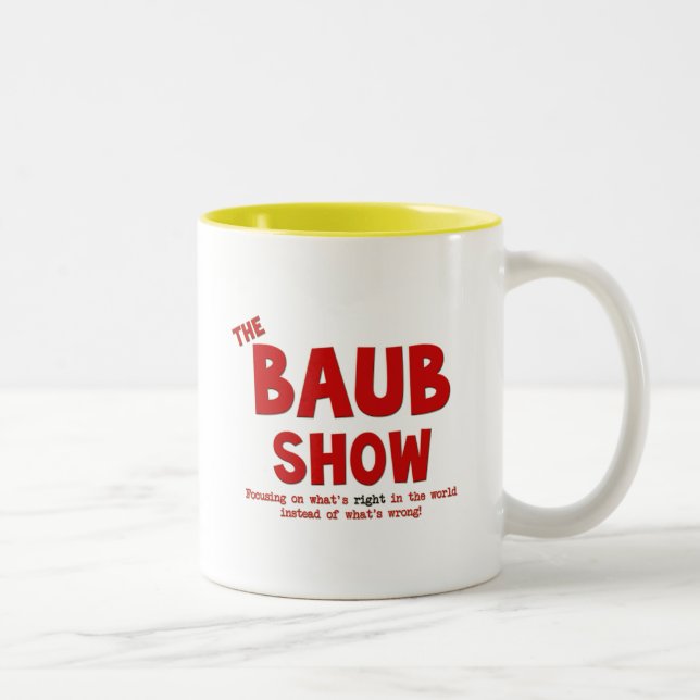 2 Couleurs L'exposition de Baub tasse de café de 15 onces (Droit)