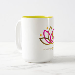 2 Couleurs Logo de Namaste tasse à deux tons de 15 onces