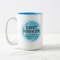Logo rond est de Parker 15 onces. Tasse de tasse