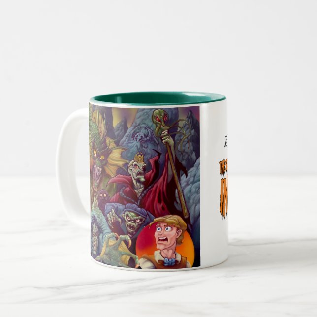 2 Couleurs L'ombre de Lovecraft sur la tasse de café d'Innsmo (Devant gauche)
