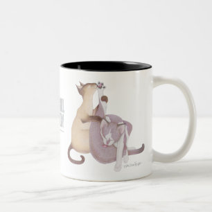 2 Couleurs L'usine de Hairball 11 onces. Tasse