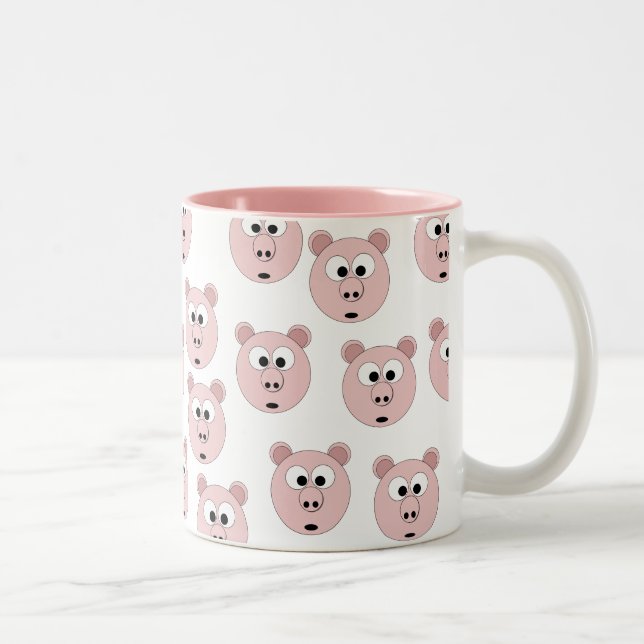 2 Couleurs M. multiple Pig le ęr sur la tasse (Droit)