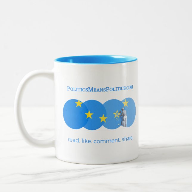 2 Couleurs Magazine de logo de tasse (Gauche)