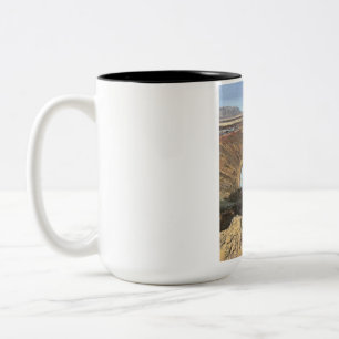 2 Couleurs Magnifique tasse de café bicolore au paysage natur