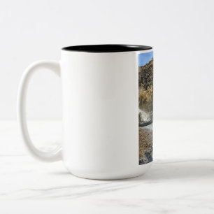 2 Couleurs Magnifique tasse de café bicolore au paysage natur