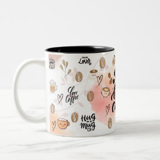 2 Couleurs Mais d'abord, Café – Tasse de Café à l'Esthétique