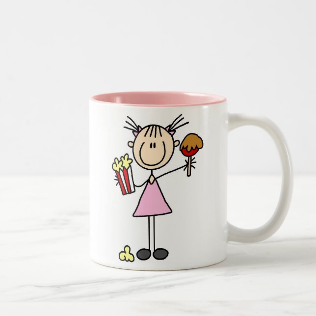 2 Couleurs Maïs éclaté et caramel Apple à la tasse juste (Droit)