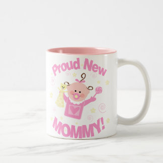 2 Couleurs Maman de première fois de tasse de café de bébé