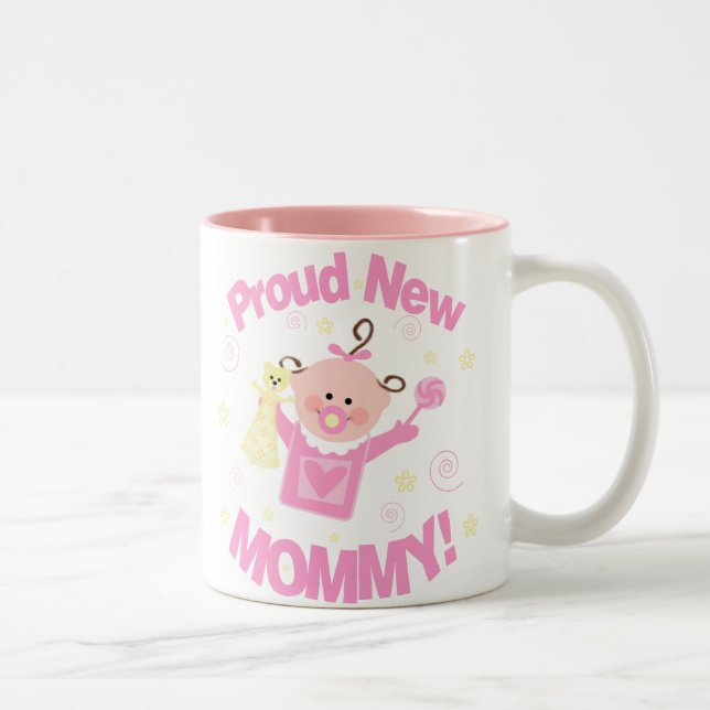 2 Couleurs Maman de première fois de tasse de café de bébé (Droit)