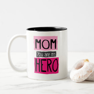 2 Couleurs Maman vous êtes ma tasse de graphique de héros