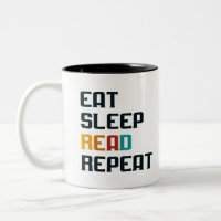 Mangez le sommeil lire répéter tasse de café pour 