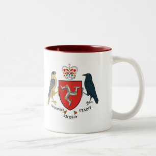 2 Couleurs Manteau d'île de Man de tasse de bras
