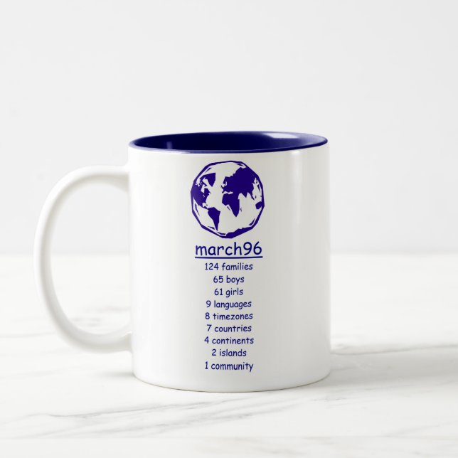 2 Couleurs March96 15 ans de tasse (Gauche)