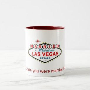 2 Couleurs MARIÉ dans la tasse de Las Vegas