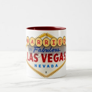 2 Couleurs Marié dans la tasse fabuleuse de Las Vegas