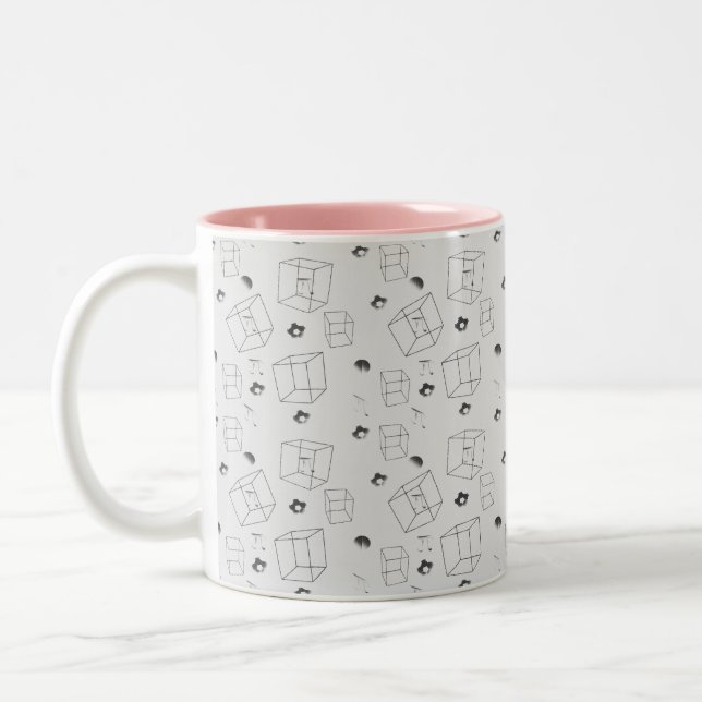 2 Couleurs Math Motif tasse à café (Gauche)