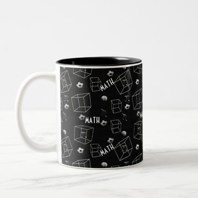 2 Couleurs Math Motif tasse à café (Gauche)