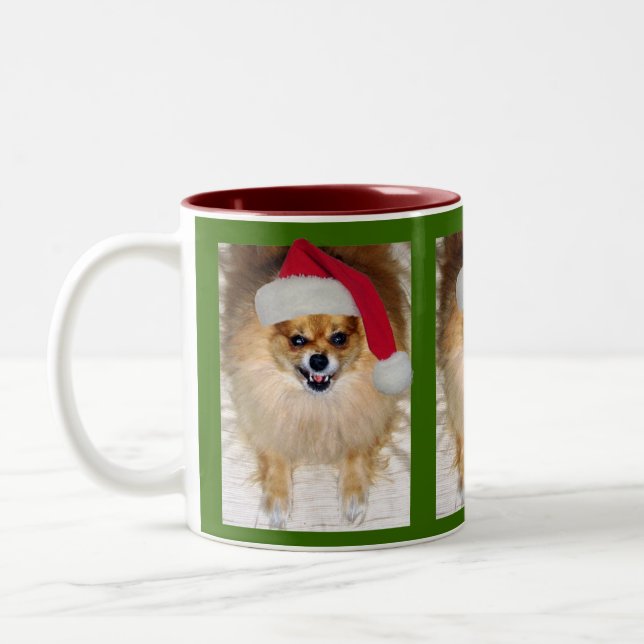 2 Couleurs Mauvaise tasse de Noël de Père Noël (Gauche)