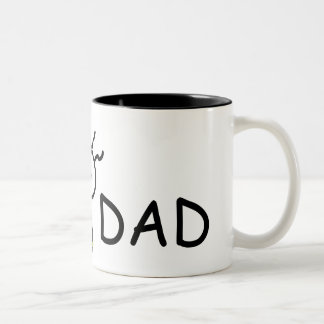 2 Couleurs MAUVAISE tasse de PAPA