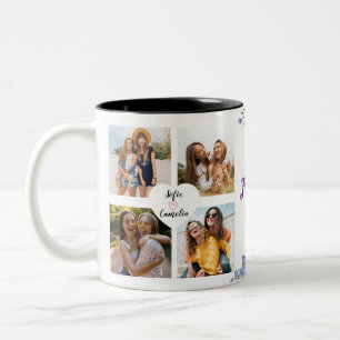 2 Couleurs Meilleur ami photo coloriage tasse de café