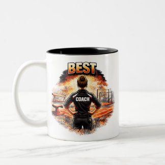 2 Couleurs Meilleure tasse d'entraîneur - Cadeau pour entraîn