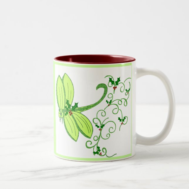 2 Couleurs Mele Kalikimaka un Hau'oli Makahiki Hou !  tasse (Droit)