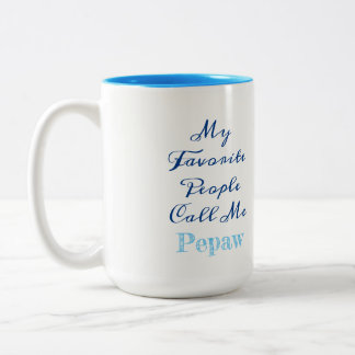 2 Couleurs Mes personnes préférées m'appellent… tasse faite