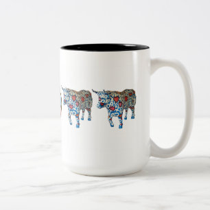 2 Couleurs "Mettant les x et l'O'x dans le boeuf" tasse de 15