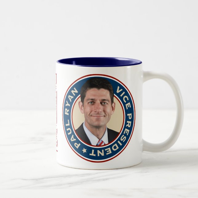 2 Couleurs Mitt Romney et tasse commémorative de Paul Ryan (Droit)