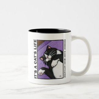 2 Couleurs Mode de sommeil - c'est la vie d'un chat - tasse