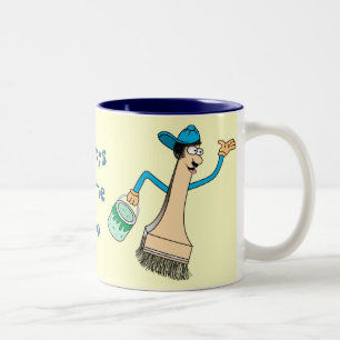 2 Couleurs Modèle de la tasse du peintre