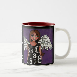 2 Couleurs MON ANGE CHANCEUX - tasse bénie d'ange