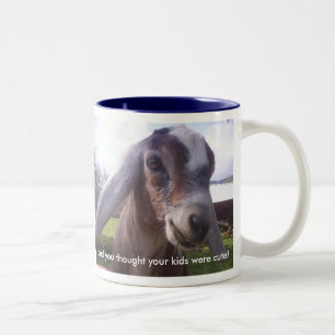 2 Couleurs Mon bébé est une tasse nubian de chèvre de
