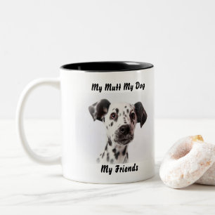 2 Couleurs Mon clébard ma tasse mes amis.